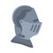 Cartoon gray historycal helmet