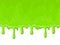 Cartoon green dripping background. Spooky halloween alien slime blobs, dripping toxic slime vector background