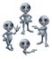 Cartoon Grey Alien Set