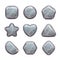 Cartoon grey stone assets