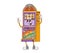 Cartoon groovy retro casino slot machine character