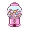 Cartoon gumball machine