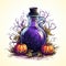 Cartoon Halloween, Bottle of Purple poison