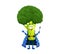 Cartoon Halloween broccoli wizard funny character