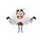 Cartoon Halloween ghost candy vector character