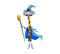 Cartoon Halloween hammer warlock funny character