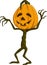 Cartoon Halloween pumpkin