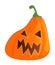 Cartoon halloween pumpkin isolated