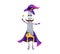 Cartoon halloween saw tool wizard funny character