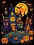 Cartoon Halloween spooky house. Mystic Clipart