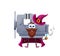 Cartoon halloween vise diy tool wizard character