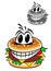 Cartoon hamburger