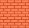 Cartoon hand drown orange realistic seamless brick wall texture