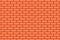 Cartoon hand drown orange realistic seamless brick wall texture