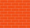 Cartoon hand drown orange seamless brick wall texture