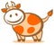 Cartoon happy cow