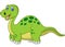 Cartoon happy dinosaur