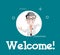 Cartoon Happy Doctor Doing Welcome Greeting Vector Illustration