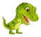 Cartoon happy and funny dinosaur - tyrannosaurus