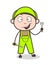 Cartoon Happy Serviceman with Tools Vector Illustration