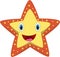 Cartoon happy starfish