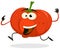 Cartoon Happy tomato Character Running
