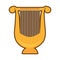 cartoon harp lyre music classic