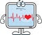 Cartoon Heart Monitor Grumpy