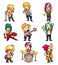 Cartoon Heavy Metal rock music band