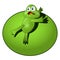 Cartoon Hero Frog