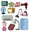 Cartoon home appliance icon