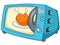 Cartoon Home Kitchen Microwave