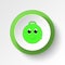 cartoon hopper inflatable toy colored button icon. Signs and symbols can be used for web, logo, mobile app, UI, UX