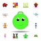 cartoon hopper inflatable toy colored icon. set of children toys illustration icons. signs, symbols can be used for web, logo,