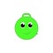 Cartoon hopper inflatable toy colored icon. Signs and symbols can be used for web, logo, mobile app, UI, UX