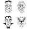 Cartoon Horror Heads