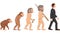 Cartoon human evolution