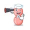 A cartoon icon of neisseria gonorrhoeae Sailor with binocular