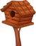 Cartoon illustration of bird house