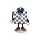 Cartoon Illustration of chessboard police