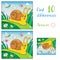 Cartoon Illustration of Funny Snail and Insect for Children. Find 10 differences