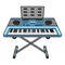 Cartoon illustration, Synthesizer. Colorful musical instrument