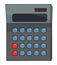 Cartoon image of Calculator Icon. Mathematics symbol