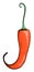 Cartoon image of chilli pepper