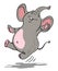 Cartoon image of dancing elephant