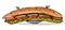 Cartoon image of huge sandwich