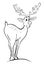 Cartoon image of reindeer