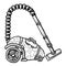 Cartoon image of vacuum cleaner