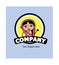 Cartoon Indian Woman as Company Logo