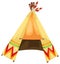 Cartoon indians tepee